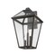 Z-Lite Talbot 3 Light Outdoor Wall Sconce, Oil Rubbed Bronze And Seedy 579XL-ORB - alternate 3